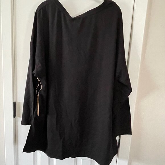 Rae Dunn Black Plus Size Dog Lover Sweatshirt with Socks New with Tags Size 2X - Picture 11 of 11